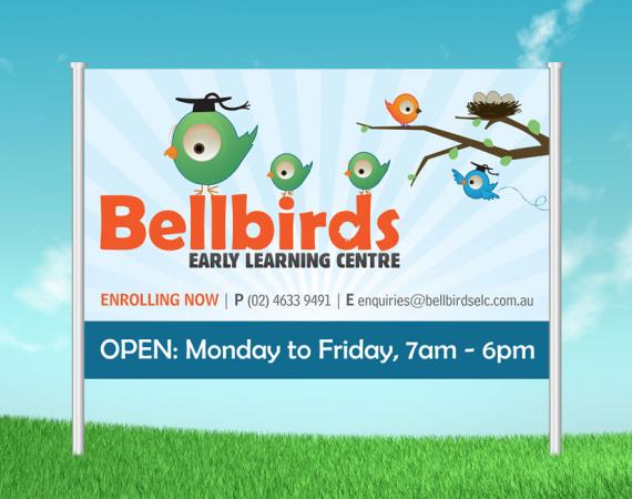Bellbirds Early Learning Centre Signage