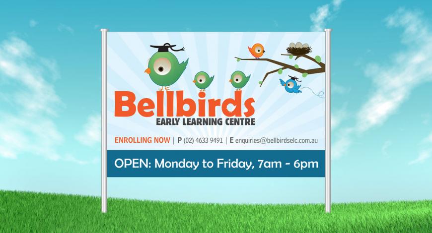 Bellbirds Early Learning Centre Signage